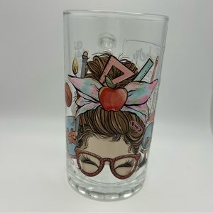 Heavy Duty Glass Beer Mug Thick Glass
Sports Mugs with Handles, 16 oz.